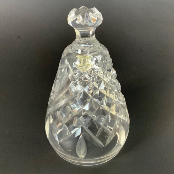 Vintage Waterford Crystal Christmas Bell 1986 Six Geese a-Laying with Box - Picture 4 of 9